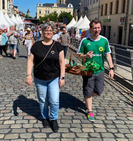 Zusammen mit unserer Susanne Otto unterwegs auf dem Sachsen-Anhalt-Tag